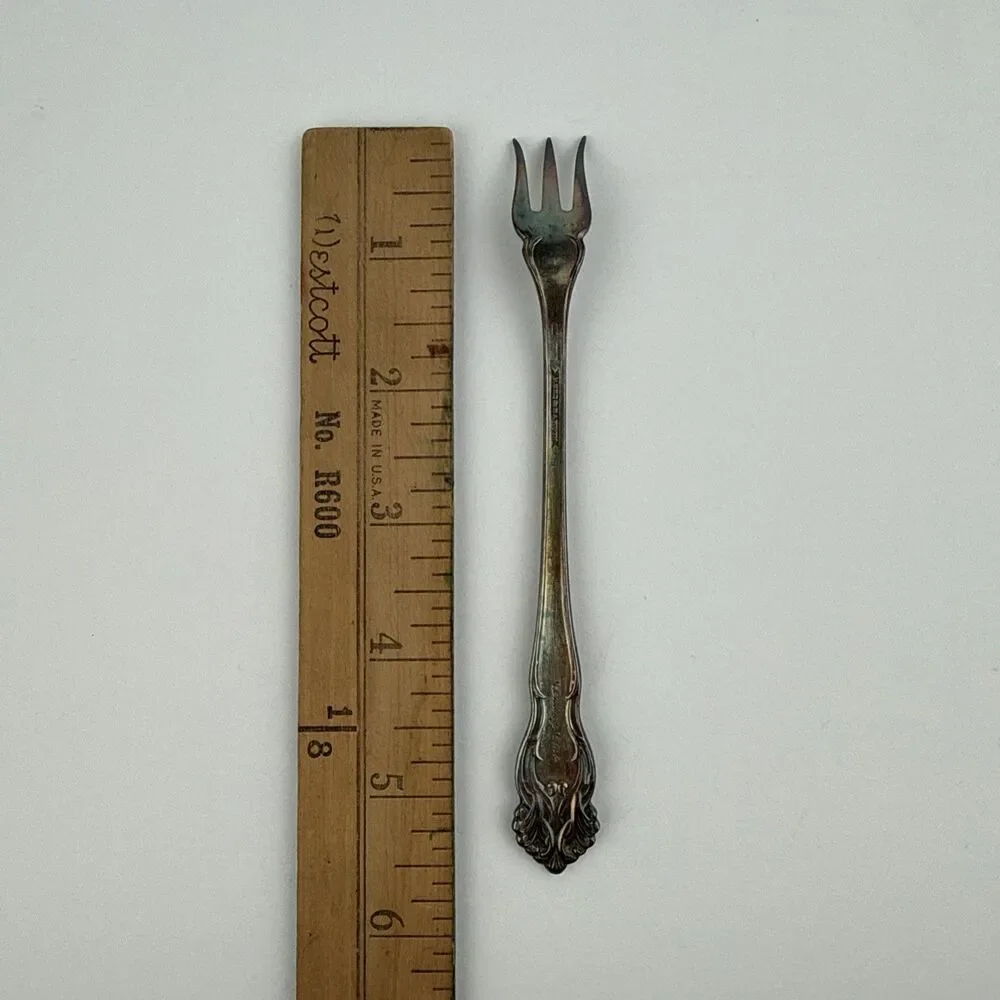 Reed & Barton FESTIVITY Tiger Lily 1945 Silverplate Flatware Cocktail Fork